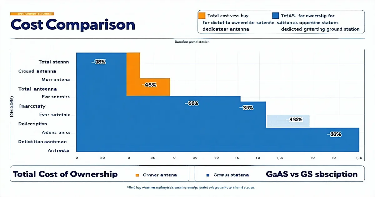 Build vs buy comparison chart for ground station infrastructure versus ground station as a service