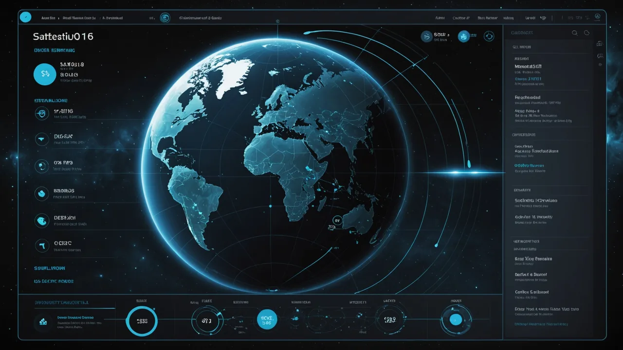 Orbitvein satellite contact scheduling dashboard visualization